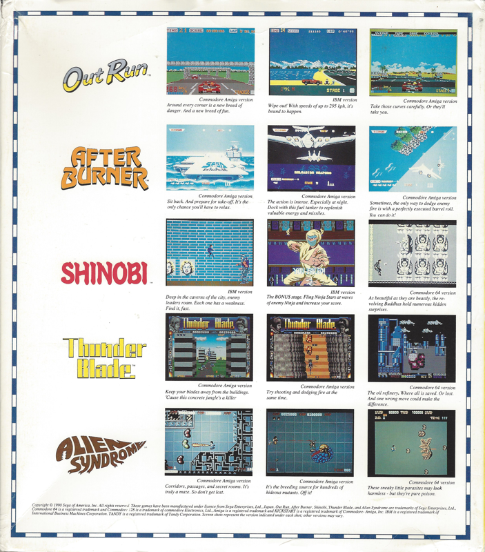 Back Cover for Arcade Smash Hits: Limited Collector's Edition (DOS)