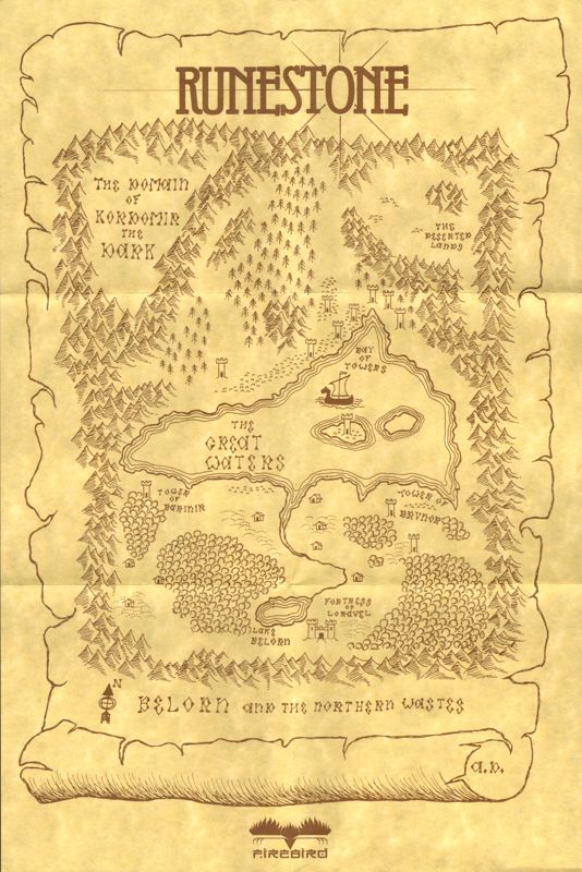 Runestone cover or packaging material - 2767947 Runestone Zx Spectrum Map