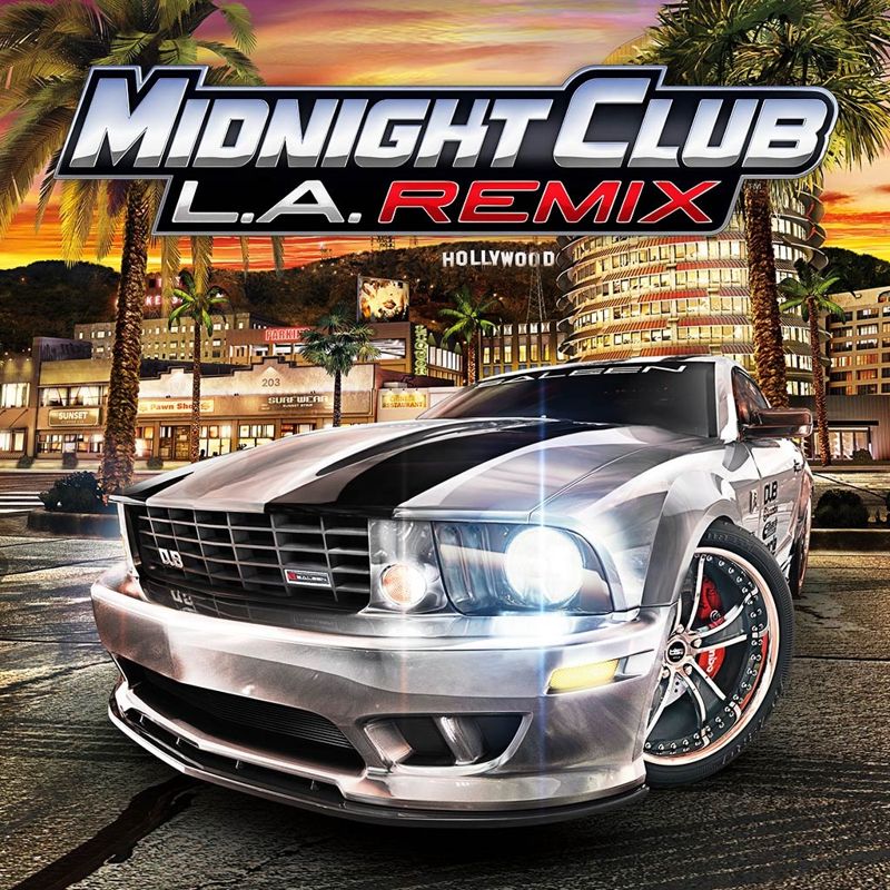 Front Cover for Midnight Club: L.A. Remix (PSP) (download release)