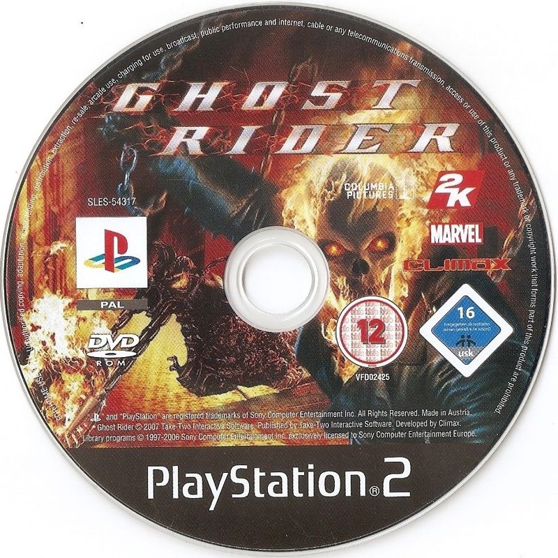 Media for Ghost Rider (PlayStation 2)