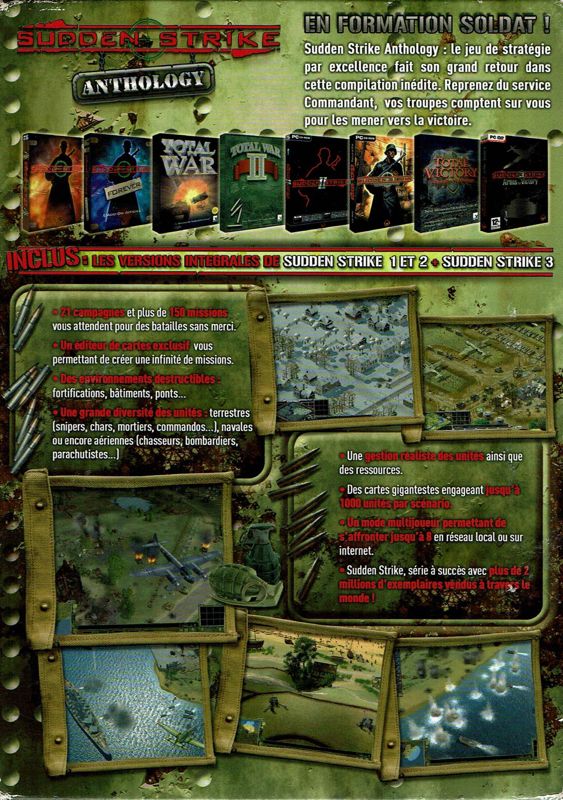 Back Cover for Sudden Strike: Anthology (Windows)