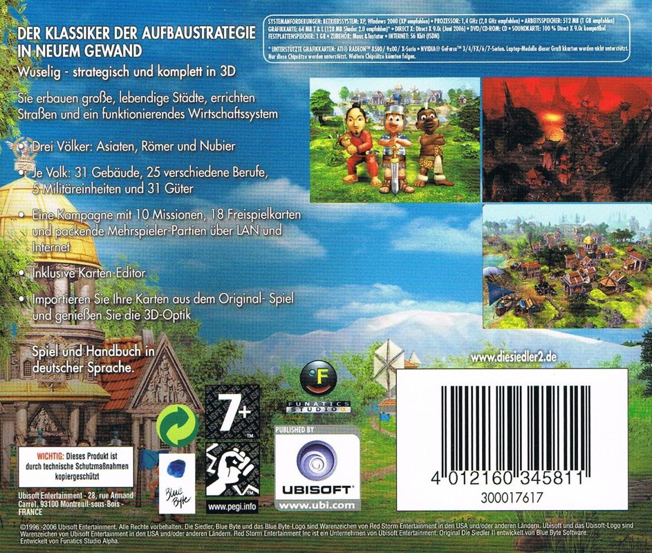 Back Cover for The Settlers II: 10th Anniversary (Windows) (Software Pyramide release)