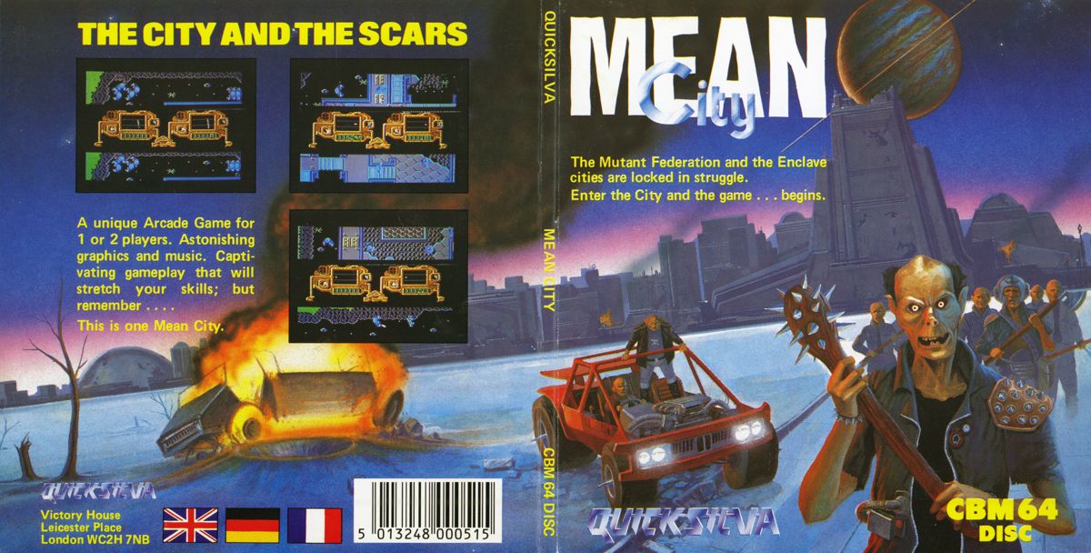 Full Cover for Mean City (Commodore 64)