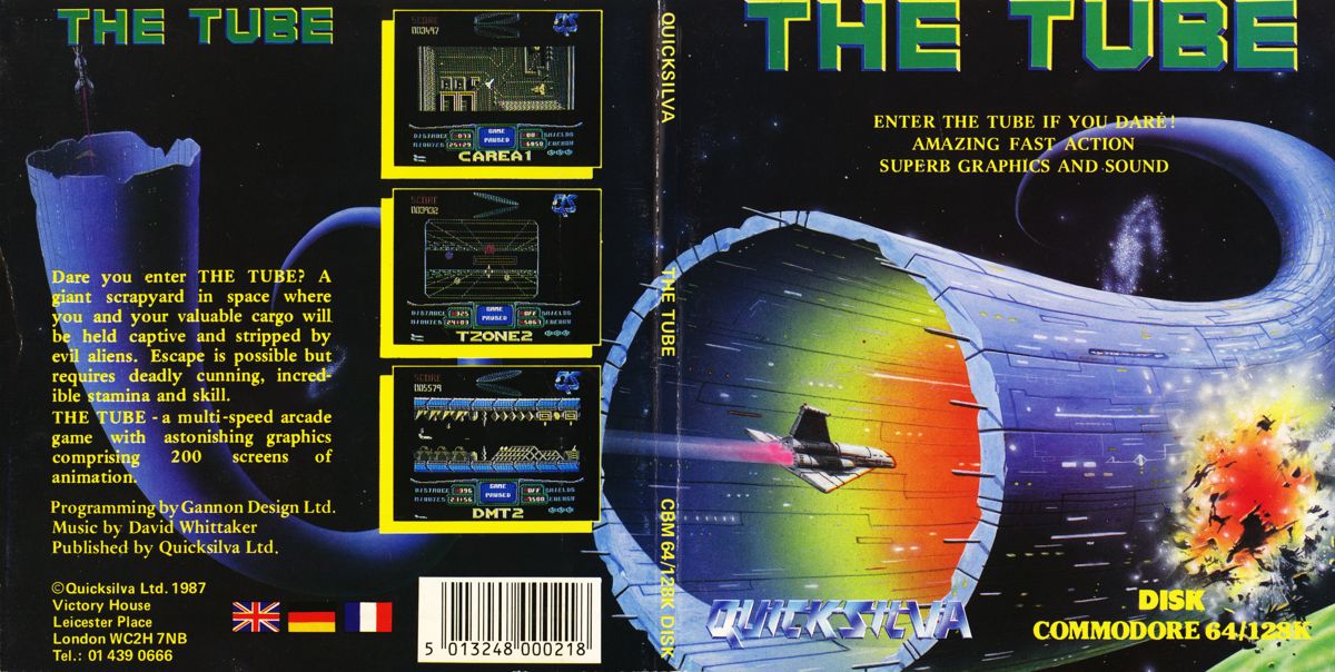 Full Cover for The Tube (Commodore 64) (diskette version)