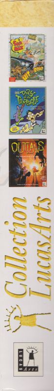 Spine/Sides for Day of the Tentacle / Outlaws / Sam & Max (DOS) ("LucasArts Collection Aventure-Action" release): Right