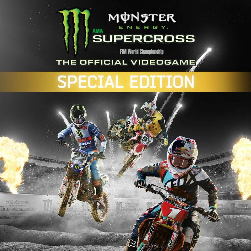 Front Cover for Monster Energy Supercross: The Official Videogame (Special Edition) (PlayStation 4) (download release)
