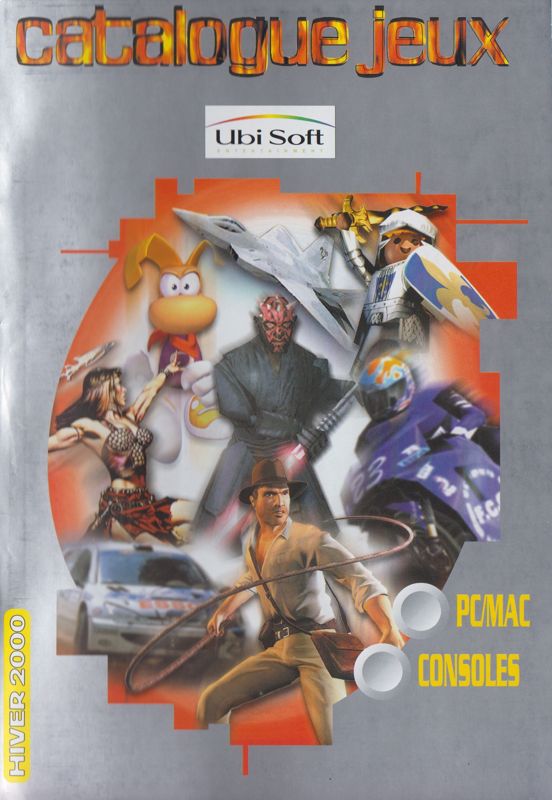 Advertisement for Day of the Tentacle / Outlaws / Sam & Max (DOS) ("LucasArts Collection Aventure-Action" release): Ubisoft's Winter 2000 Catalog - Front