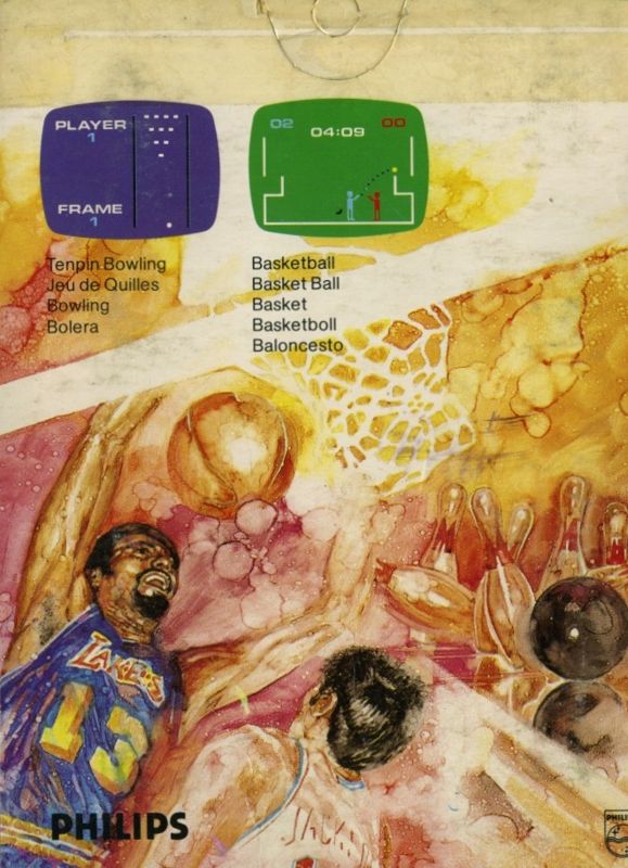 Back Cover for Bowling! / Basketball! (Odyssey 2)