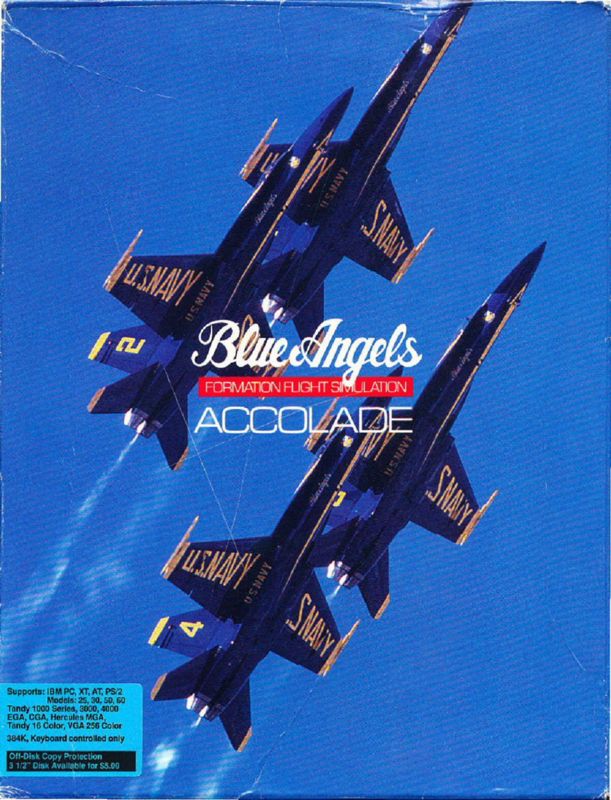 Front Cover for Blue Angels: Formation Flight Simulation (DOS) (5.25" Disk release)