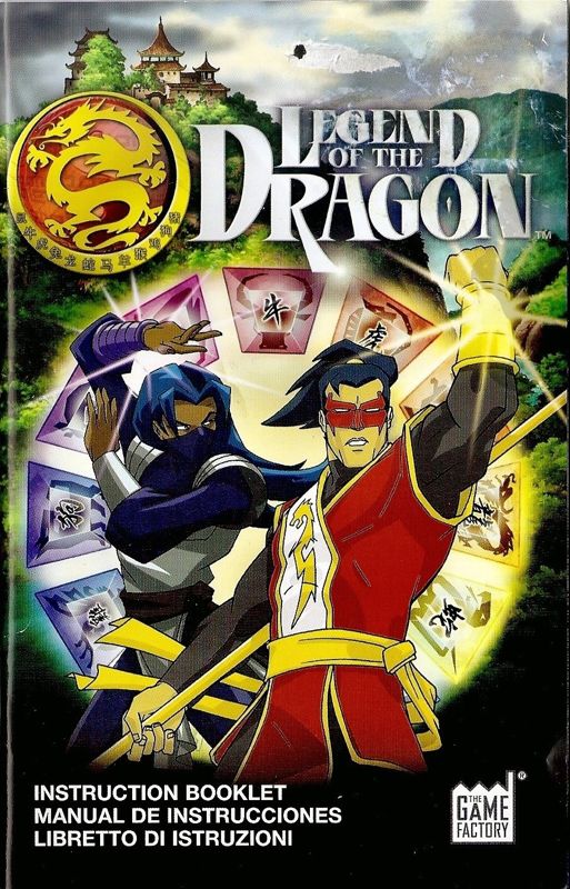 Manual for Legend of the Dragon (PlayStation 2): Front