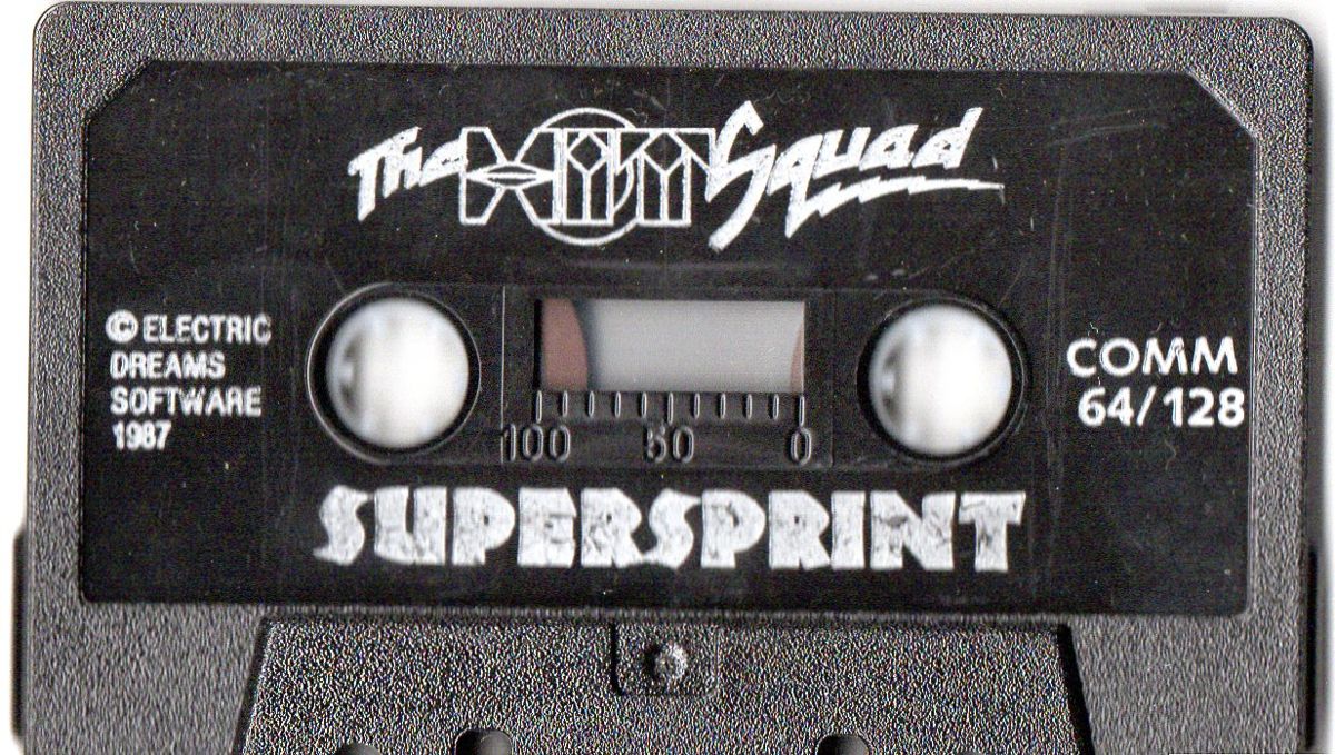Media for Super Sprint (Commodore 64) (Hit Squad budget release)