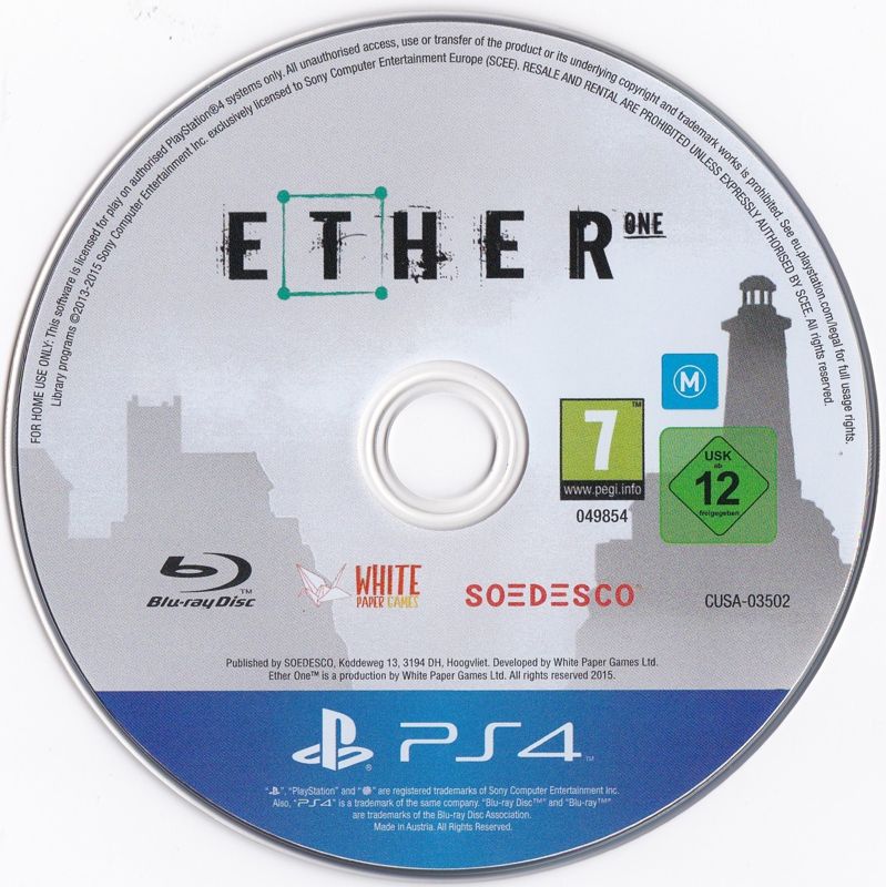 Media for Ether One (Limited Edition) (PlayStation 4)