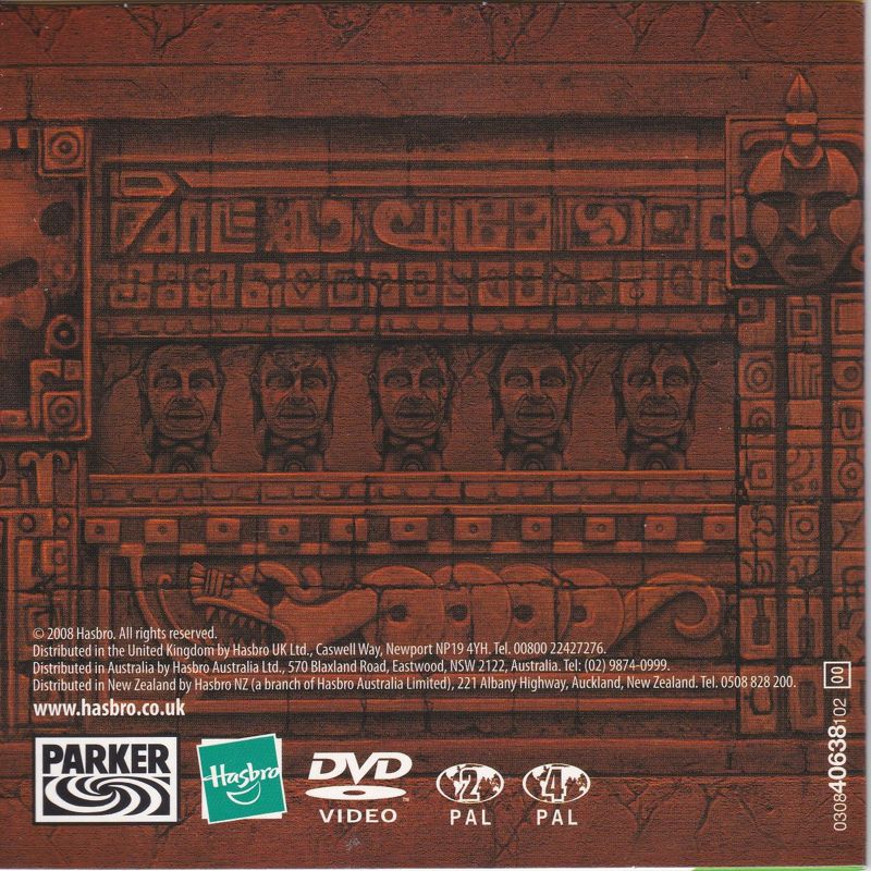Other for Indiana Jones: DVD Adventure Game (DVD Player): Card Slip Case: Back
