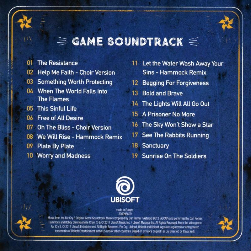 Soundtrack for Far Cry 5 (Deluxe Edition) (Xbox One): back