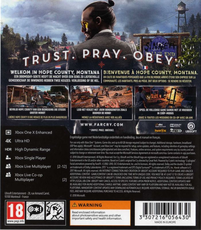 Other for Far Cry 5 (Deluxe Edition) (Xbox One): Keep case - back