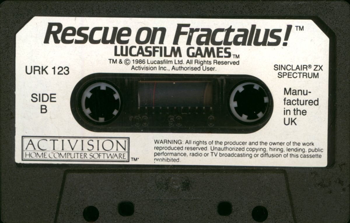 Media for Rescue on Fractalus! (ZX Spectrum)