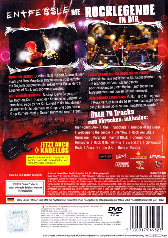 Guitar Hero III: Legends Of Rock - PC
