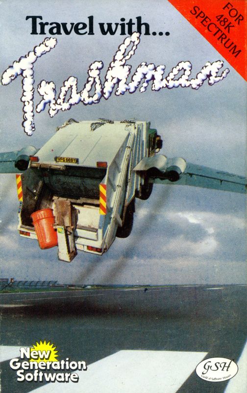 Front Cover for Travel with Trashman (ZX Spectrum)