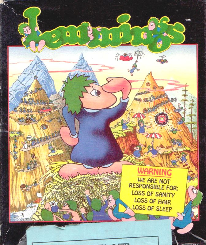 Front Cover for Lemmings (Amiga) (Bundled with the Commodore Amiga)