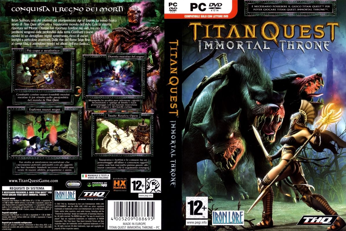 Full Cover for Titan Quest: Immortal Throne (Windows)