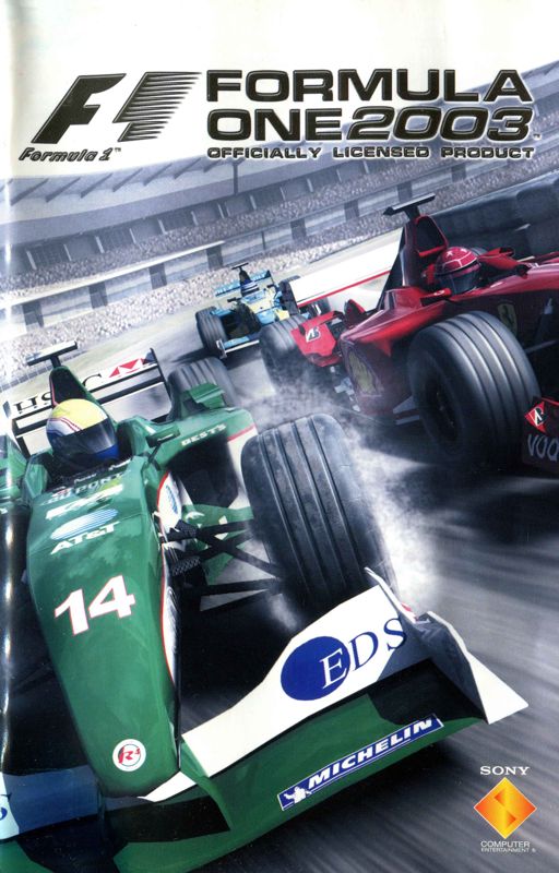 Manual for Formula One 2003 (PlayStation 2): Front