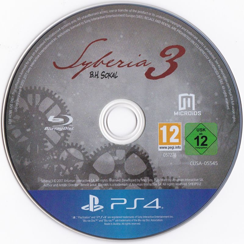 Media for Syberia 3 (PlayStation 4)
