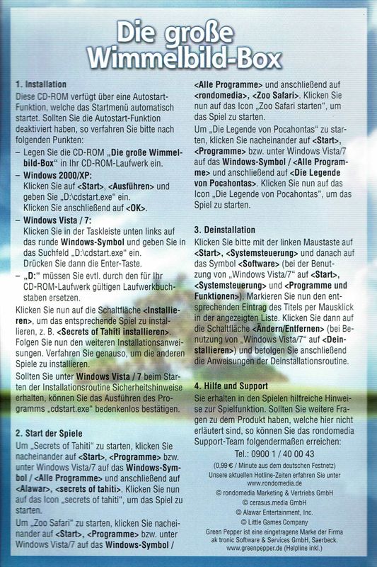Manual for Die große Wimmelbild-Box (Windows) (Green Pepper release)