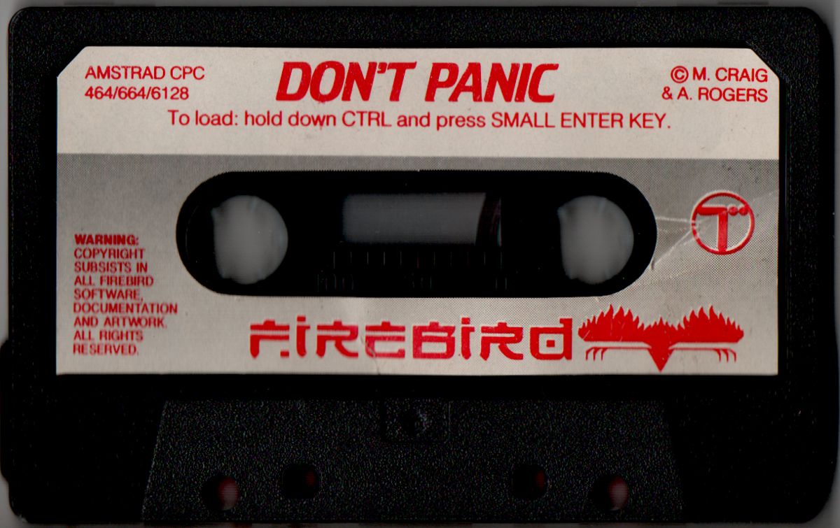 Media for Don't Panic (Amstrad CPC) (Super Silver release)