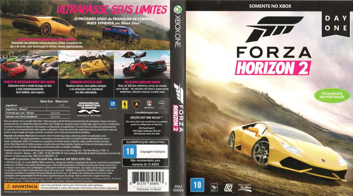 Forza Horizon 2 (Day One Edition) cover or packaging material