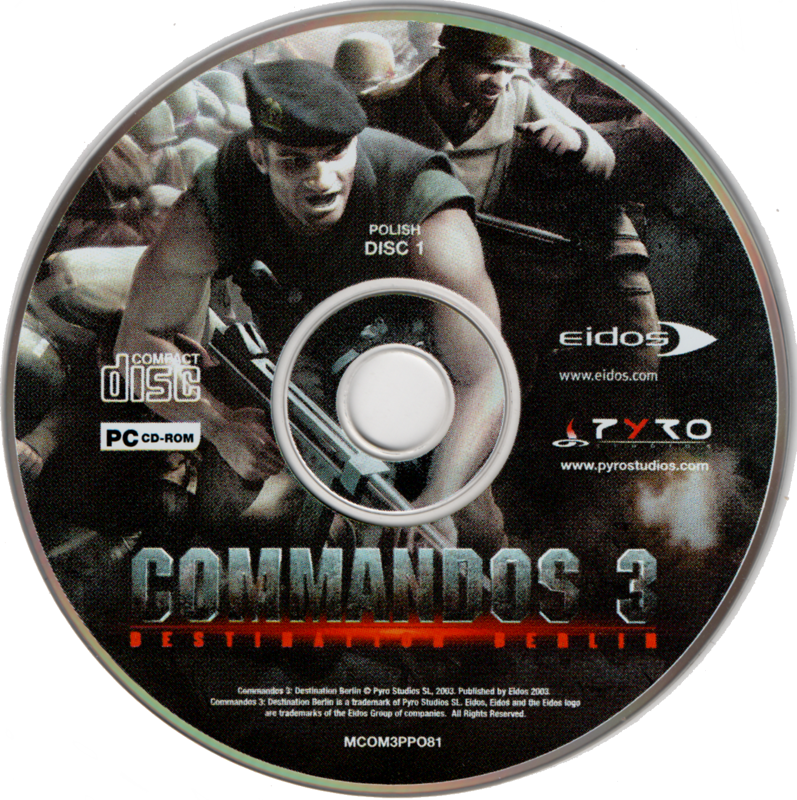 Commandos 3: Destination Berlin cover or packaging material - MobyGames