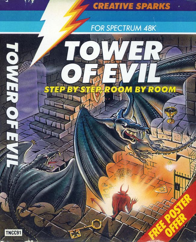 Full Cover for Tower of Evil (ZX Spectrum)