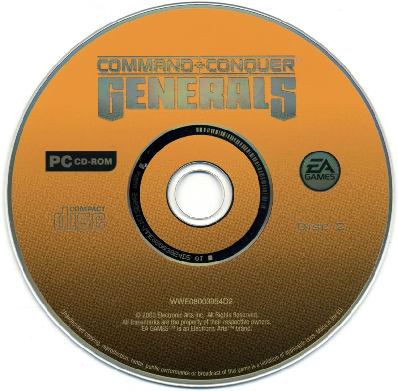 Media for Command & Conquer: Generals (Windows): Disc 2