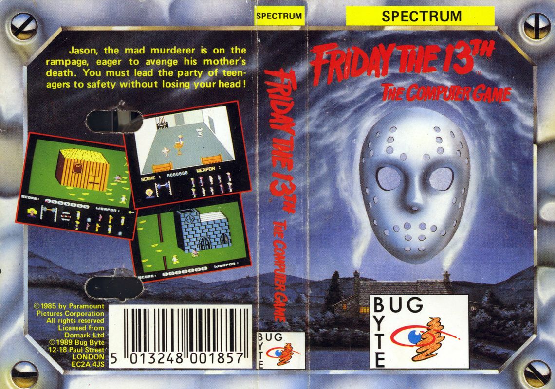Full Cover for Friday the 13th (ZX Spectrum) (Bug Byte re-release (1988))