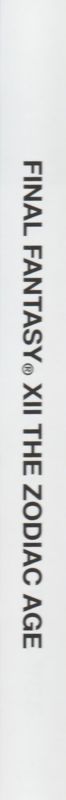 Inside Cover for Final Fantasy XII: The Zodiac Age (PlayStation 4): Spine