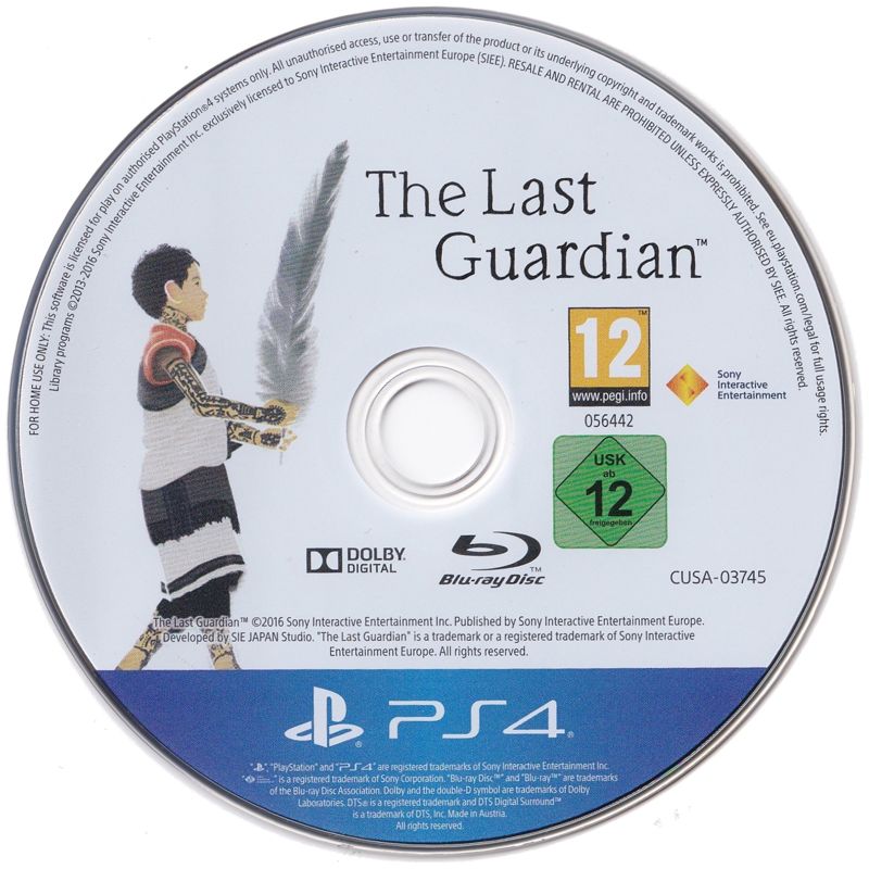 Media for The Last Guardian (PlayStation 4) (Steel Book edition)