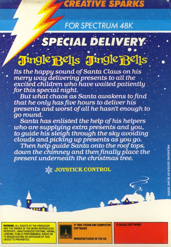 Back Cover for Special Delivery: Santa's Christmas Chaos (ZX Spectrum)