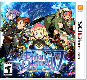 Front Cover for Etrian Odyssey V: Beyond the Myth (Nintendo 3DS) (download release): 2nd version