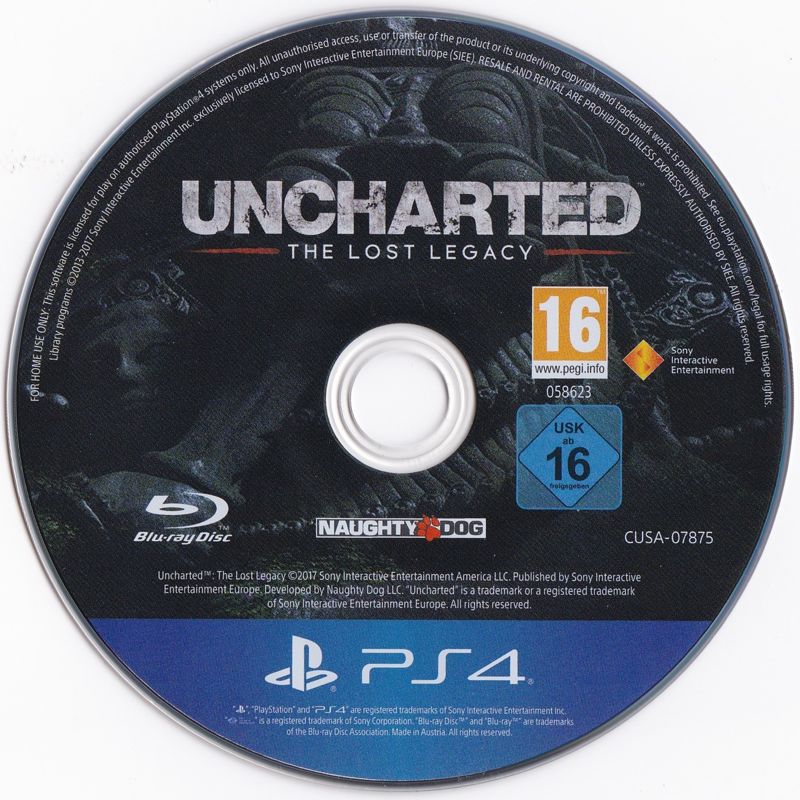 Media for Uncharted: The Lost Legacy (PlayStation 4)