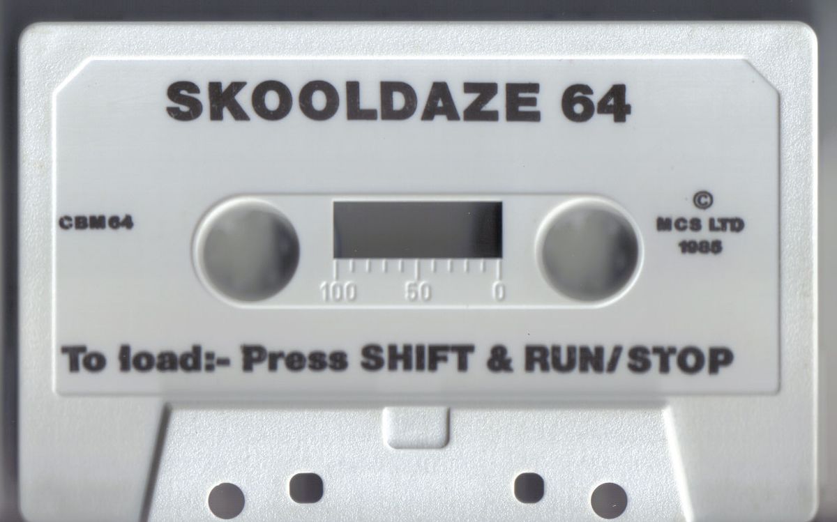 Media for Skool Daze (Commodore 64)