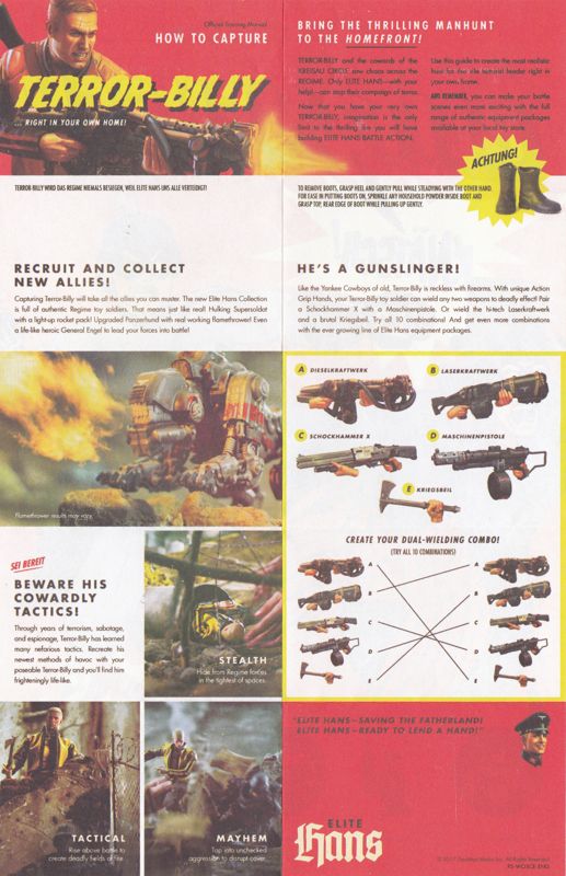 Extras for Wolfenstein II: The New Colossus (Collector's Edition) (PlayStation 4): Field Manual