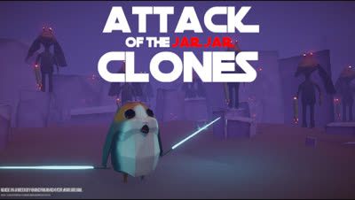 Front Cover for Attack of the Jar Jar Clones (Linux and Macintosh and Windows) (GameJolt release)