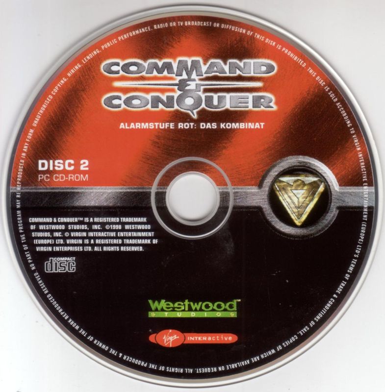 Media for Command & Conquer: Red Alert - The Domination Pack (DOS and Windows): Red Alert - Disc 2 (Allied)