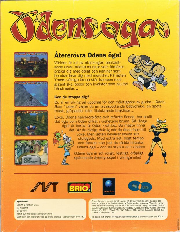 Back Cover for Odens öga (Windows)