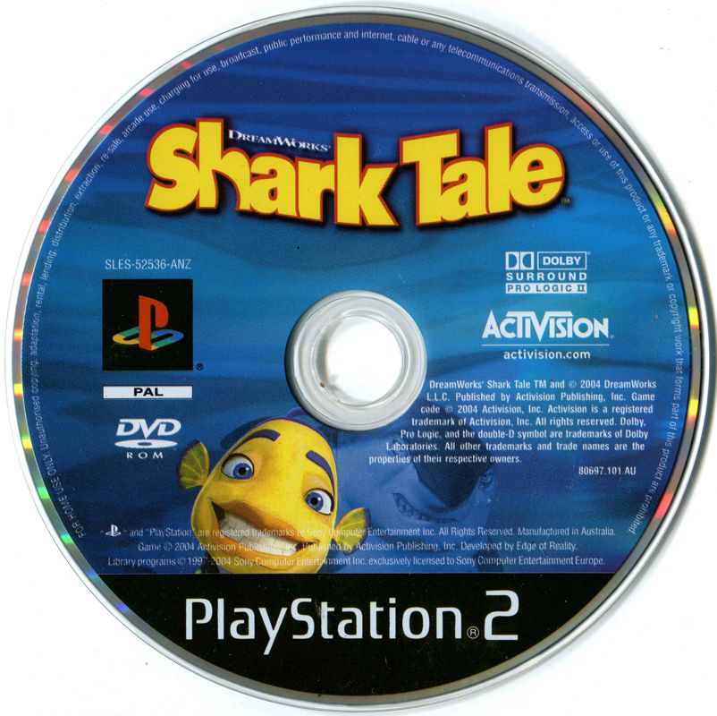 Media for DreamWorks Shark Tale (PlayStation 2)