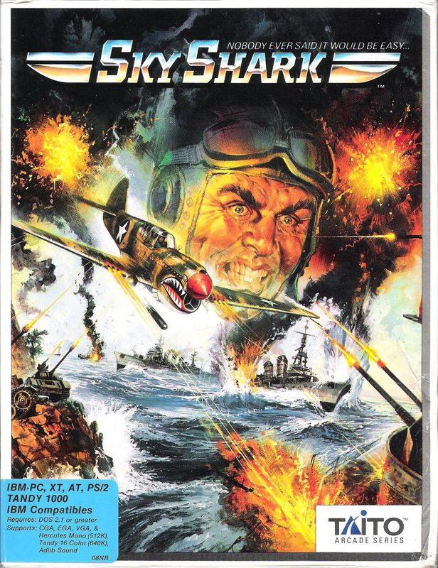 Front Cover for Sky Shark (DOS) (Dual Media release)