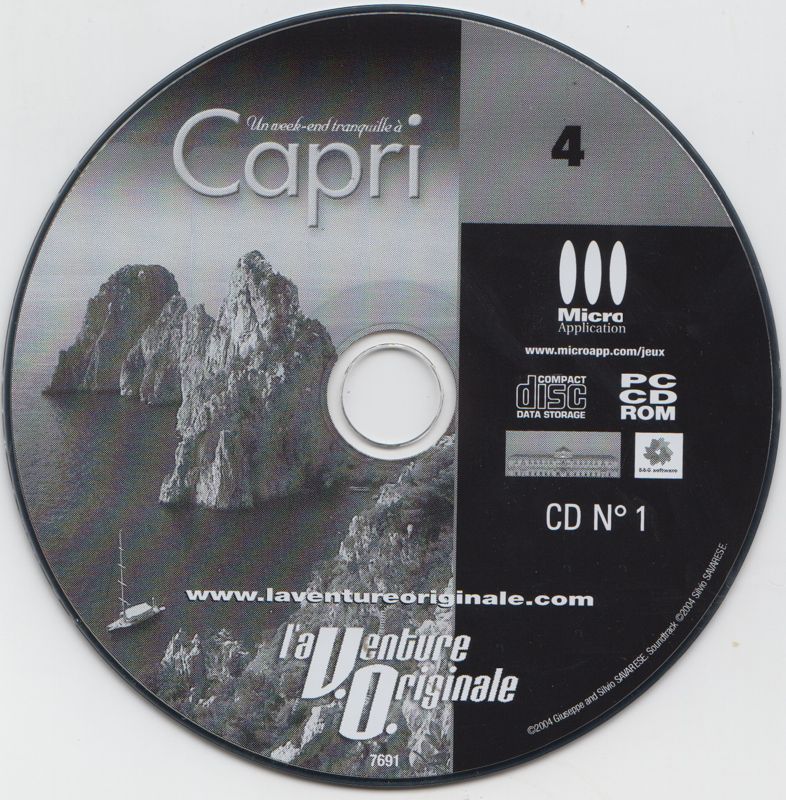 Media for A Quiet Weekend in Capri (Windows) (l'aVenture Originale #4 release (Micro Application 2004)): Disc 1