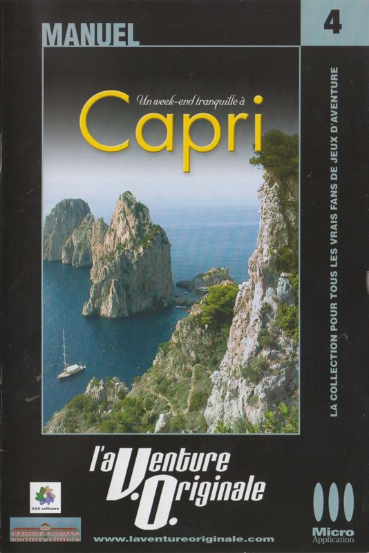 Manual for A Quiet Weekend in Capri (Windows) (l'aVenture Originale #4 release (Micro Application 2004)): Front