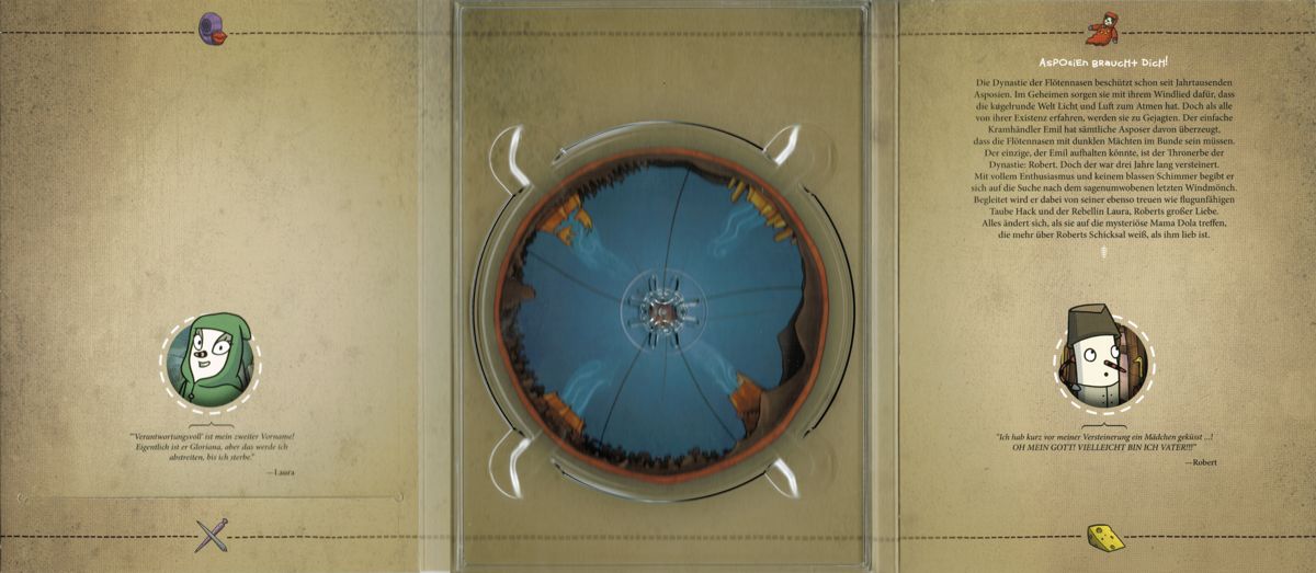 Other for The Inner World: The Last Wind Monk (Linux and Macintosh and Windows): Digipak - Unfolded Inside Cover
