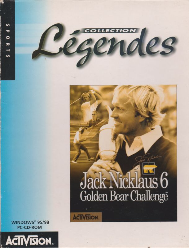 Front Cover for Jack Nicklaus 6: Golden Bear Challenge (Windows) ("Collection Légendes - Sports" release)