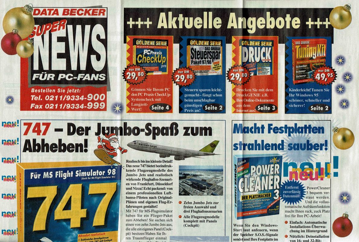 Advertisement for 747 (Windows)